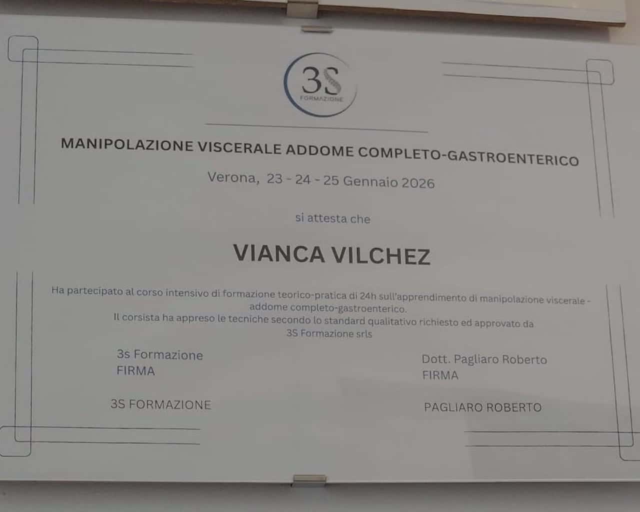 Manipolazione viscerale addome completo gastroenterico